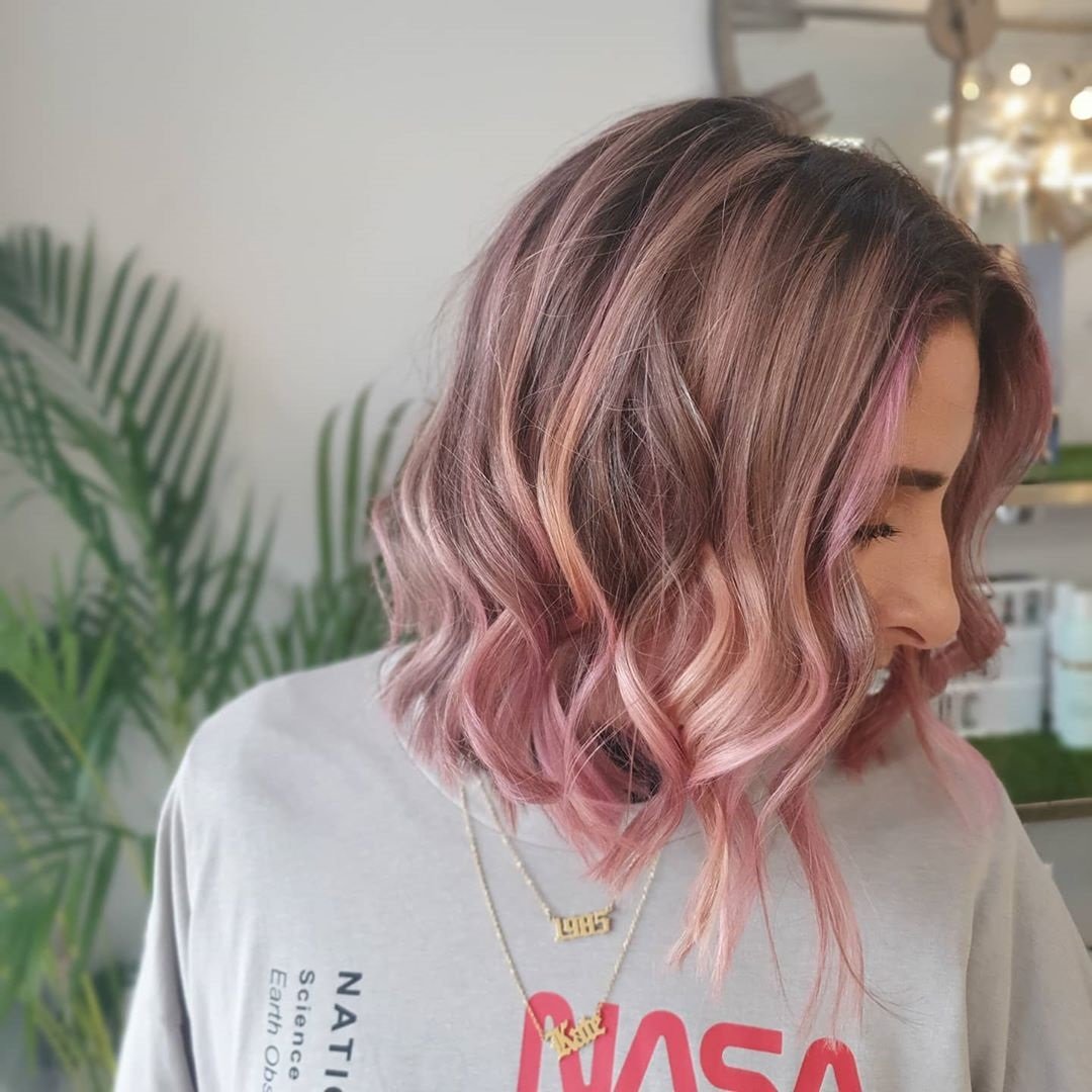 dusty-pink-balayage-hair-colours-at-top-wolverhampton-hairdressers